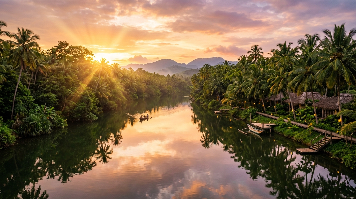 Sunset River View
